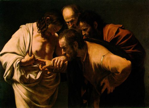 Incredulità di S. Tommaso, Caravaggio 1600-1601