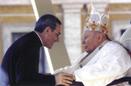 Giovanni Paolo II e don Flavio Peloso