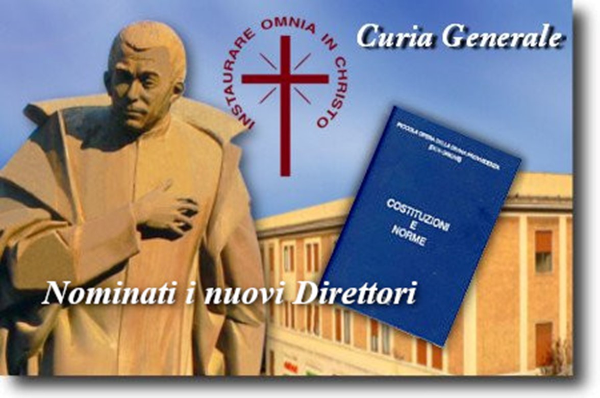 Fdp: Nominati I Direttori Della Provincia Roma-Mdp E Delle Delegazioni Missionaria E Malgascia