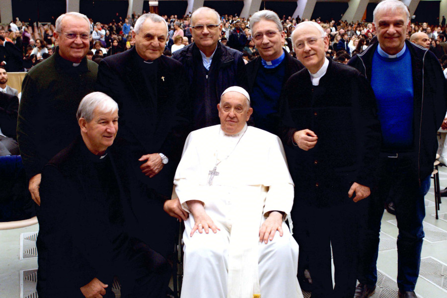 Vaticano: 7 sacerdoti orionini incontrano Papa Francesco