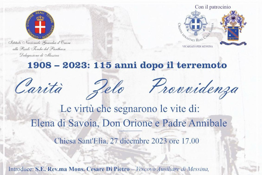 Italia: “Carità, Zelo e Provvidenza”. Messina commemora le vittime del terremoto del 1908