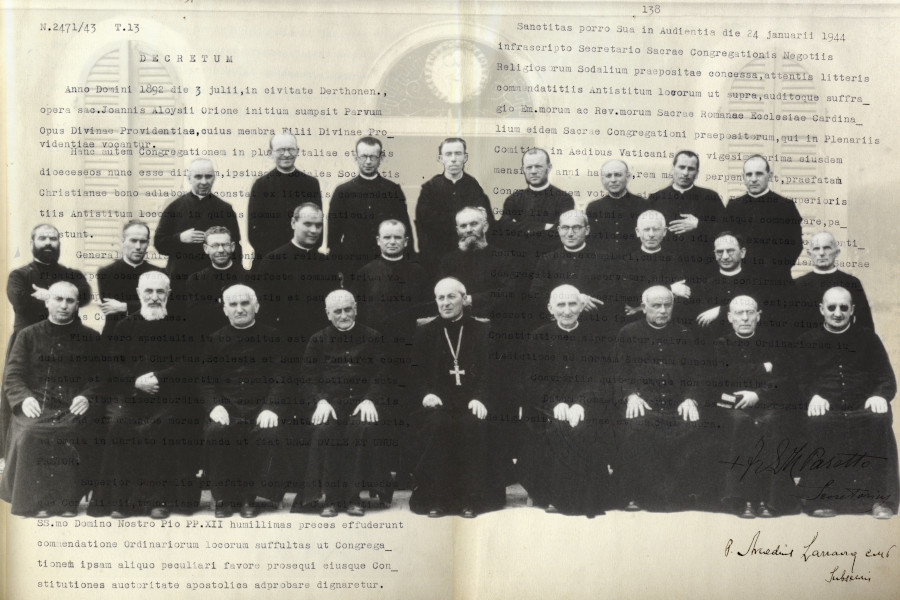 80 fa l'approvazione pontificia delle Costituzioni FDP