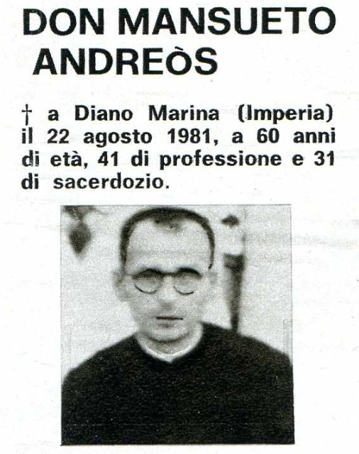 Sac. ANDREOS Mansueto -  50