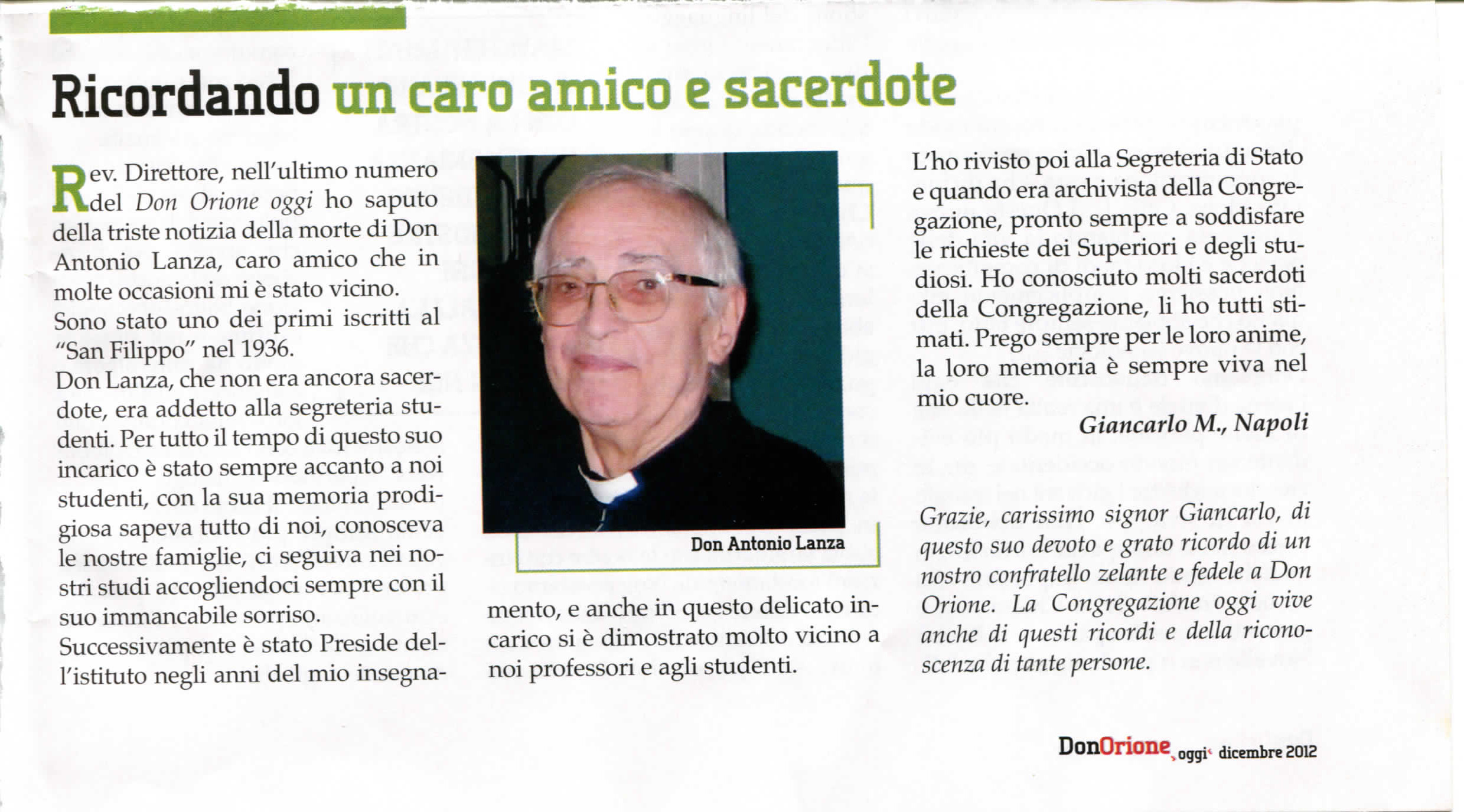Sac. LANZA Antonio -  381