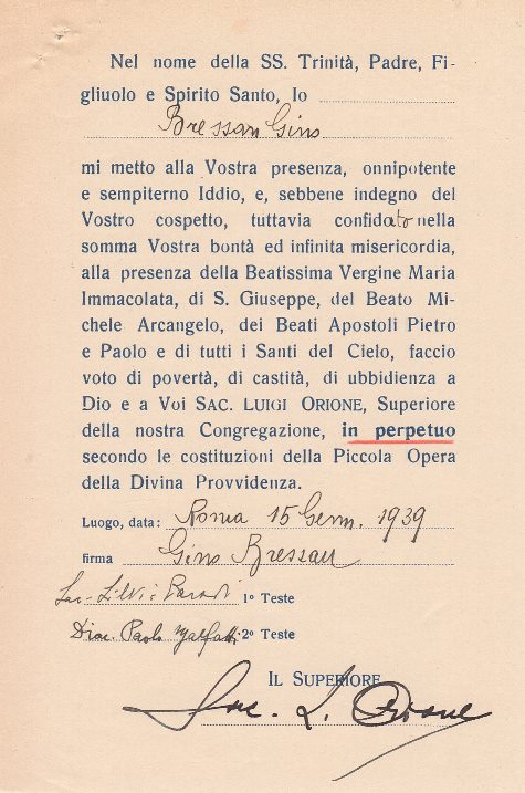 Sac. BRESSAN Gino Enrico -  159