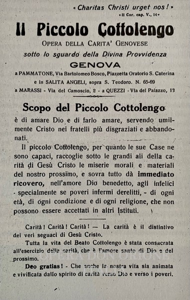 Il Piccolo Cottolengo Genovese compie 100 anni al servizio dei più fragili. Video -  24152