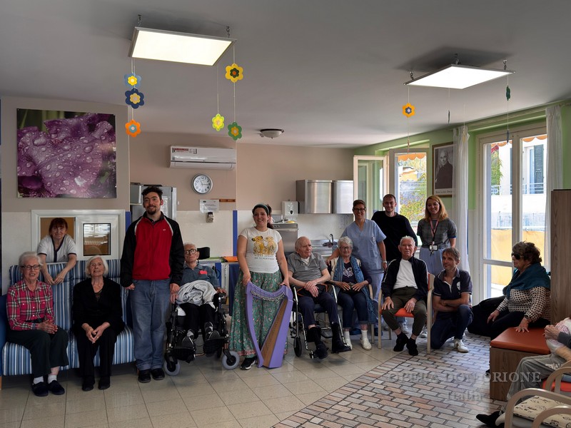 Sanremo: Al Piccolo Cottolengo prende il via il progetto di arpaterapia  -  27245