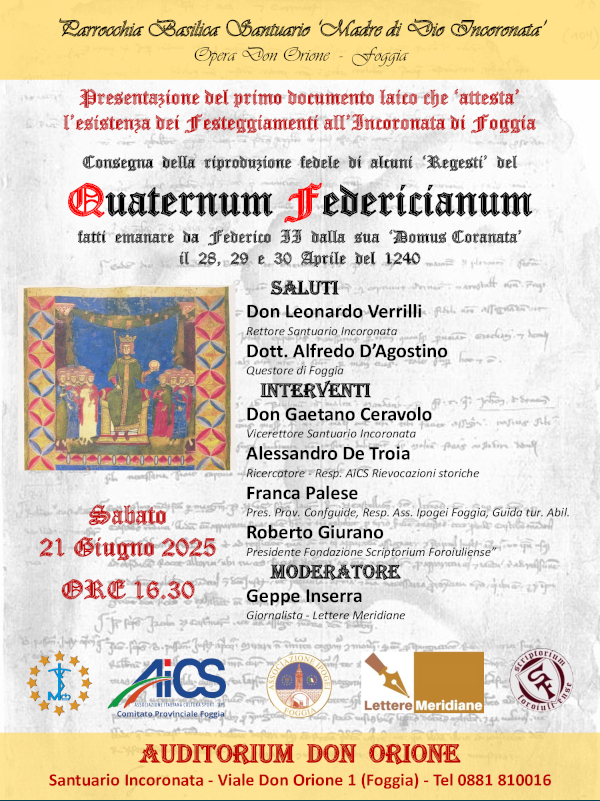 Foggia: Quando il cuore di Federico II batteva per l'Incoronata -  27478