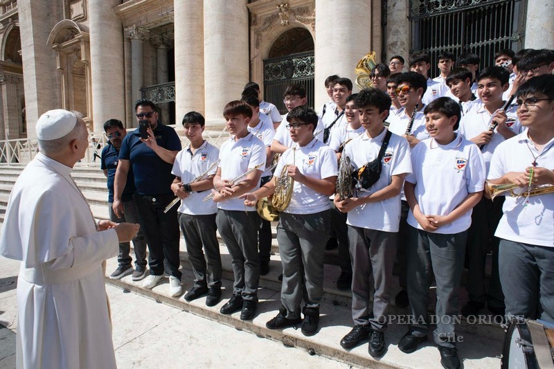 La Banda Don Orione di Cerrillos conclude il tour europeo con l'incontro con Papa Leone XIV -  28198