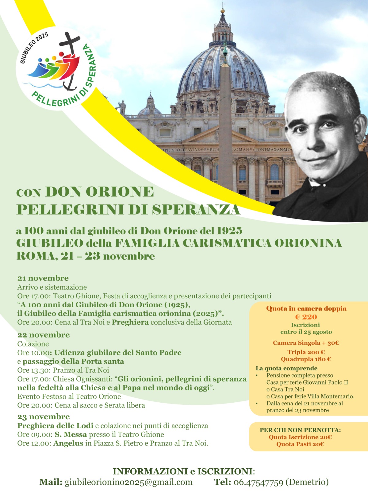 Oltre 500 Orionini attesi a Roma per il Giubileo della Speranza -  28772