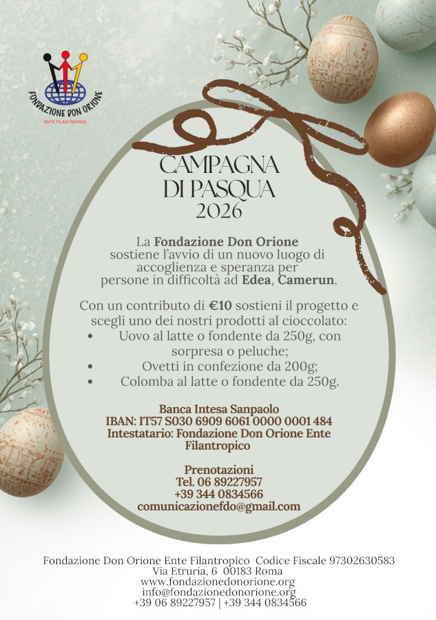 Fondazione Don Orione - Una Pasqua di solidarietà per l'avvio della missione di Edea  -  29537