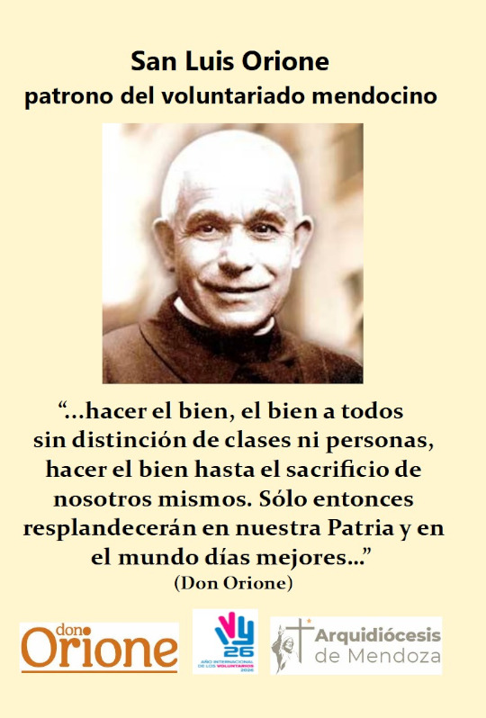 Argentina - San Luigi Orione patrono del Volontariato nell'arcidiocesi di Mendoza -  30244