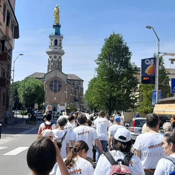 Tortona - Due ruote e passi di solidarietà sotto lo sguardo della Madonna della Guardia -  30349