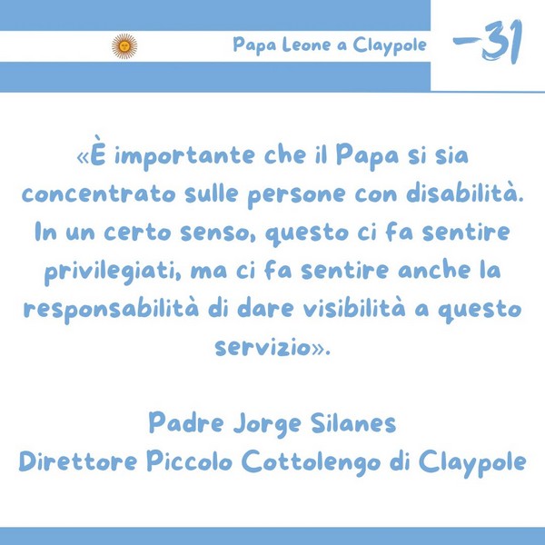 Papa in Argentina - Sui social della Congregazione conto alla rovescia per la visita del Santo Padre -  31421