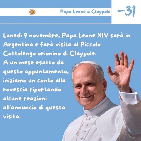 Papa in Argentina - Sui social della Congregazione conto alla rovescia per la visita del Santo Padre -  31423