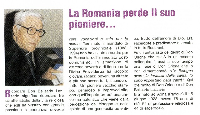 Sac. LAZZARIN Belisario -  1089