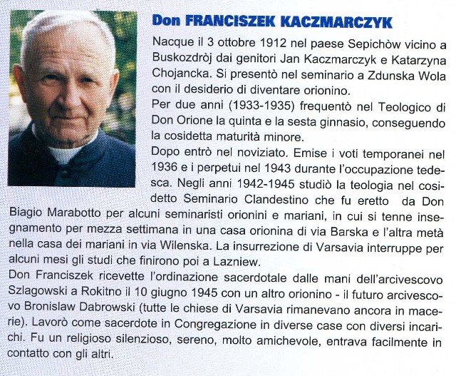 Sac. KACZMARCZYK Franciszek -  501