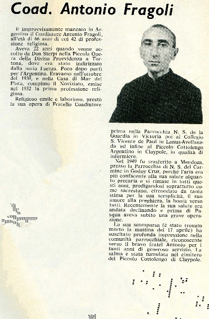 Fr. FRAGOLI Antonio -  742