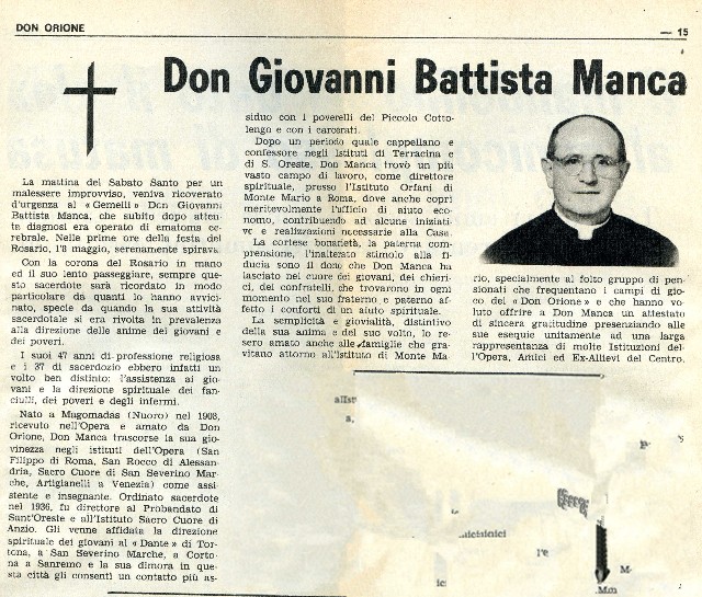 Sac. MANCA Giovanni Battista -  808