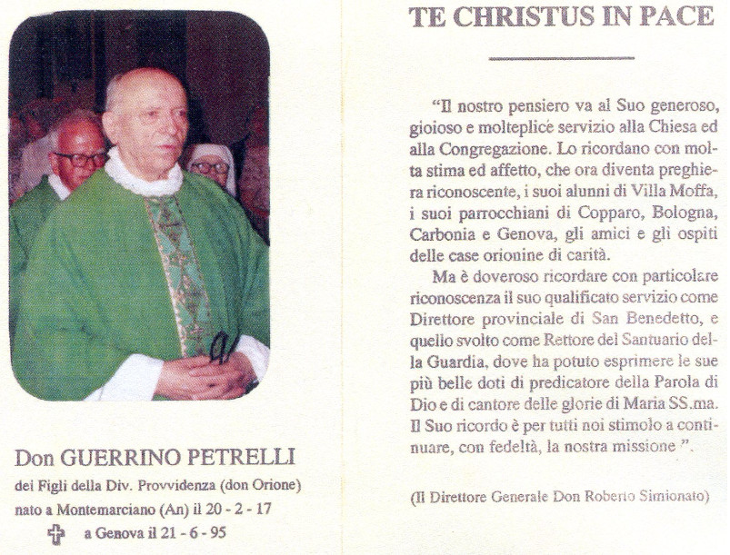 Sac. PETRELLI Guerrino -  929