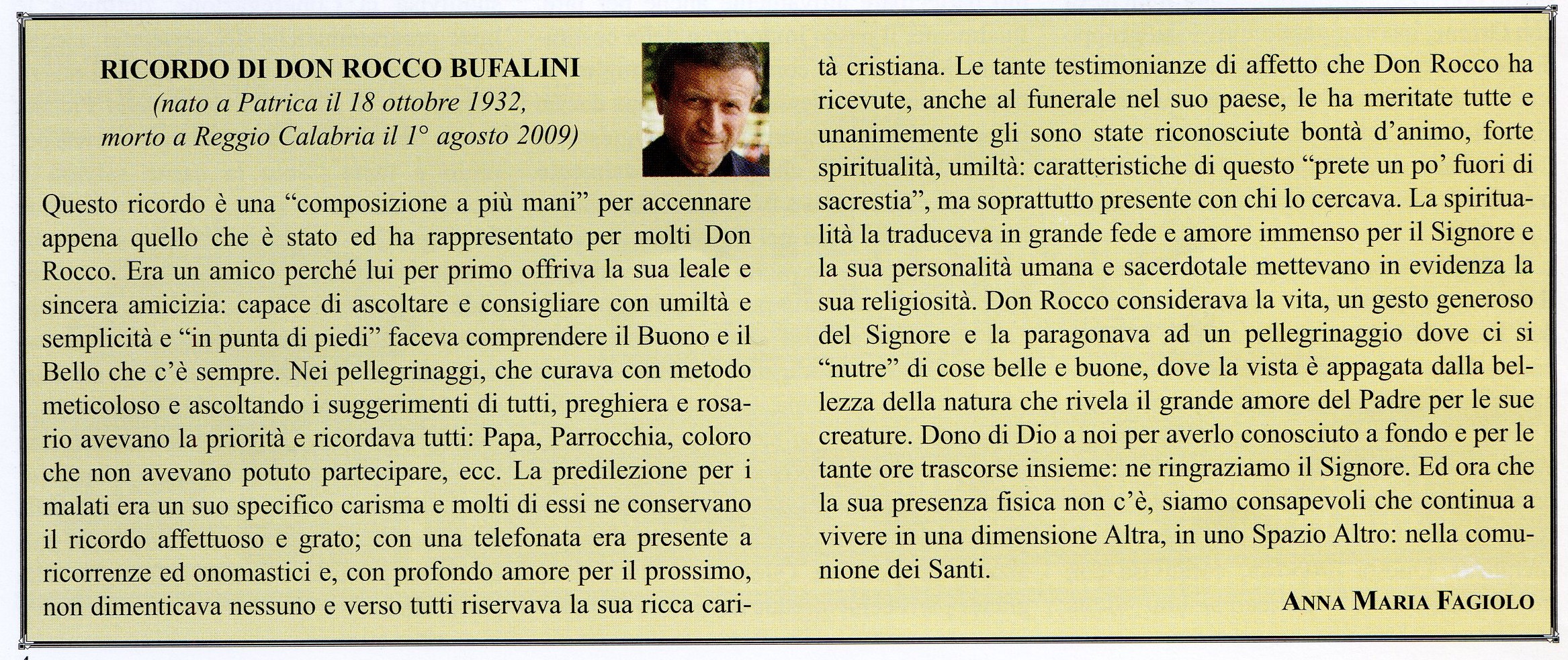 Sac. BUFALINI Rocco -  187