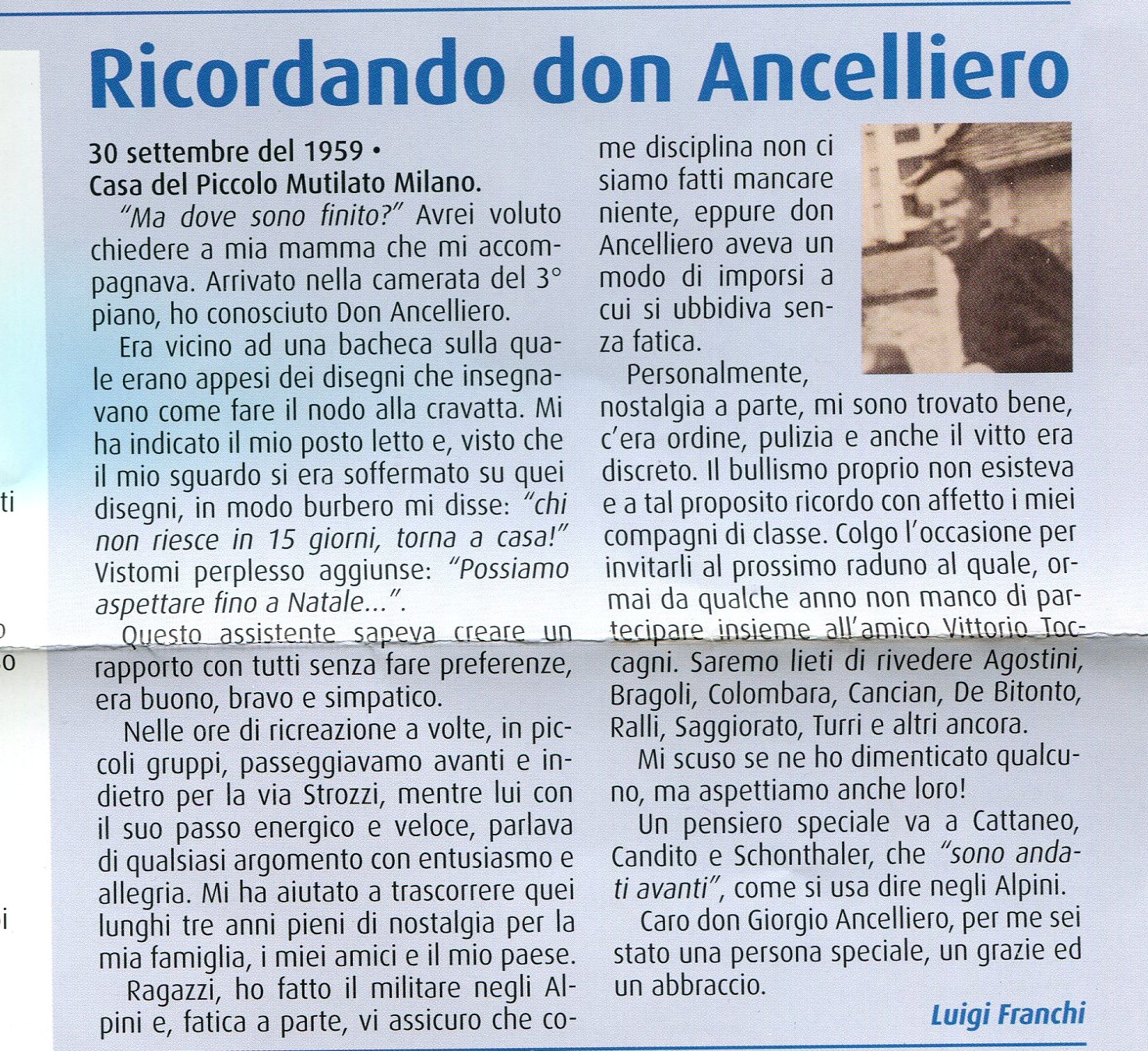 Sac. ANCELLIERO Giorgio -  12